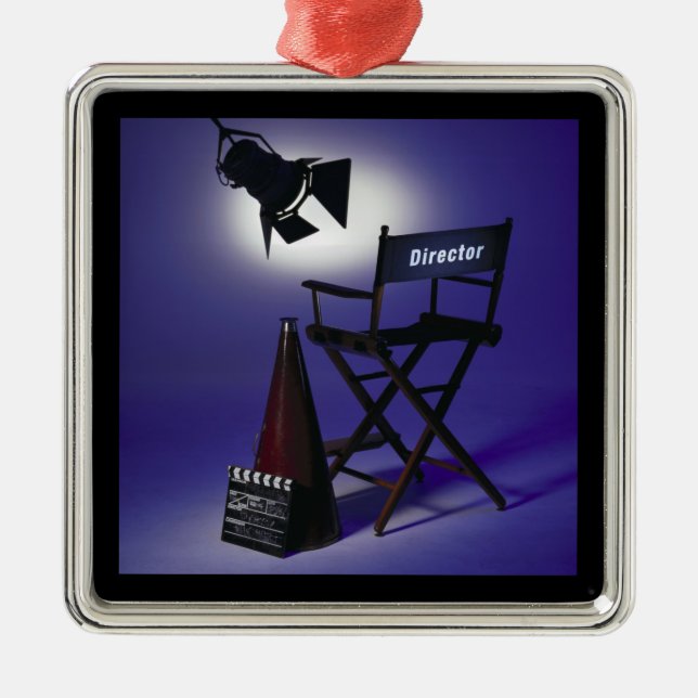 Ornement En Métal Slate du directeur, chaise et lumière 2 d'étape (Devant)