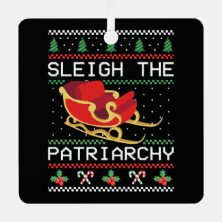 Ornement En Métal Sleigh The Patriarchy I