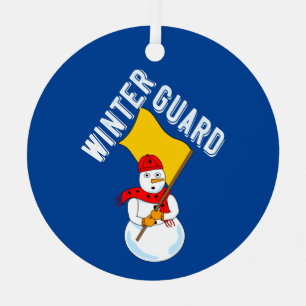 Ornement En Métal Snowman Winter Guard