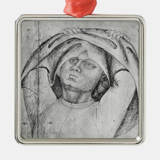 Ornement En Métal Soldat enlevant son chainmail (Devant)