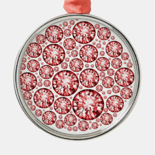 Ornement En Métal Solitaires croisés en diamant rose