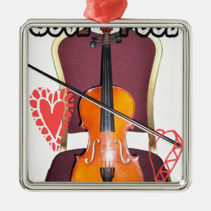 Ornement En Métal Son de l'amour du violon hakuna matata valentine