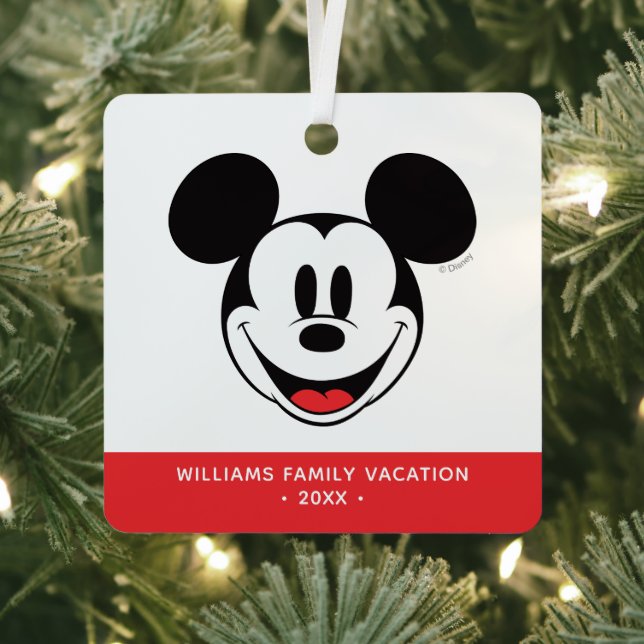Ornement En Métal Souris classique Mickey | Vacances en famille (Insitu)