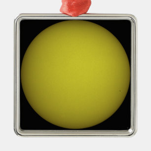 Ornement En Métal Space Shuttle Atlantis est vue en silhouette