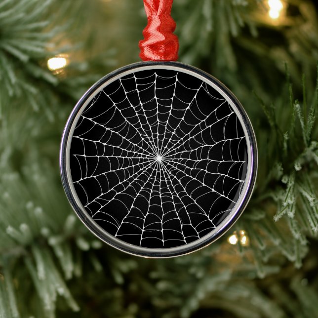 Ornement En Métal Spiderweb Goth (Arbre)