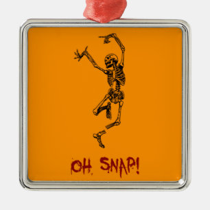 Ornement En Métal Squelette de danse drôle Oh Snap