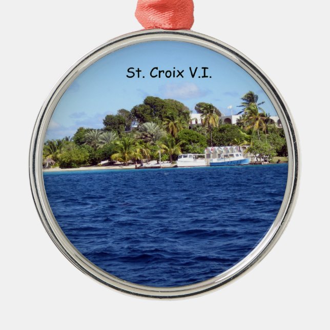 Ornement En Métal St. Croix V.I. (Devant)