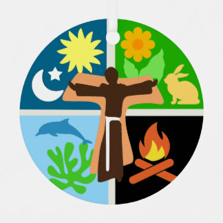 Ornement En Métal St. Francis Canticle of Creation Ornament
