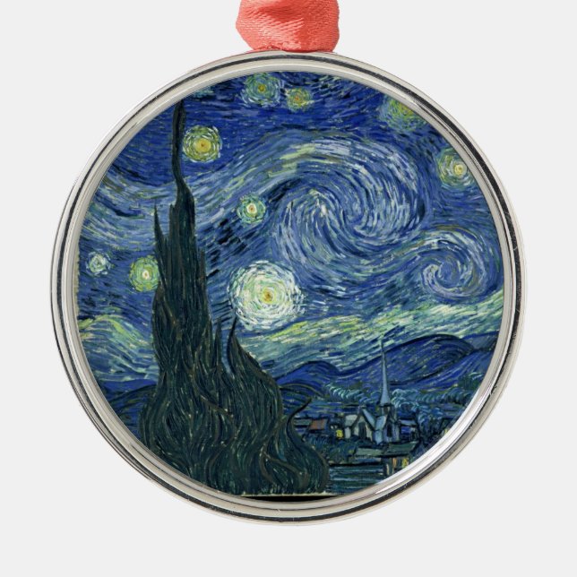 Ornement En Métal Starry night by Vincent Van Gogh (Devant)