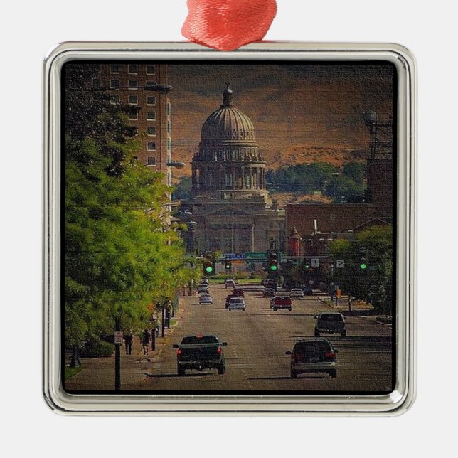 Ornement En Métal State Capital in Boise, Idaho (Devant)