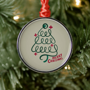 Ornement En Métal Stéthoscope Joyeux Noël CNA Travailleur Médical