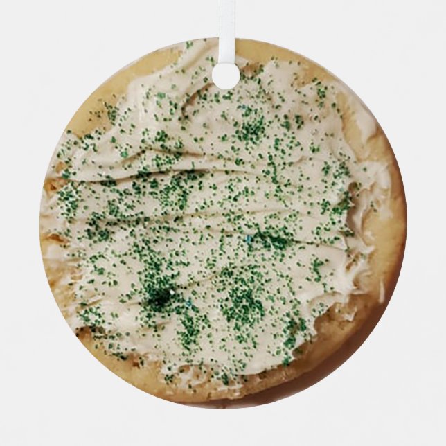 Ornement En Métal Sucre de Noël congelé Cookie Bonbons Sprinkies (Recto)