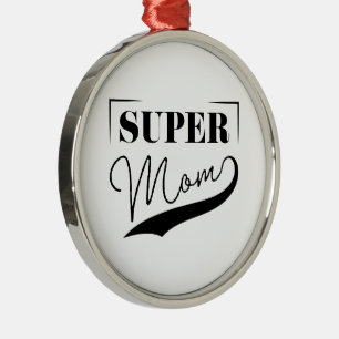Ornement En Métal Super Mom
