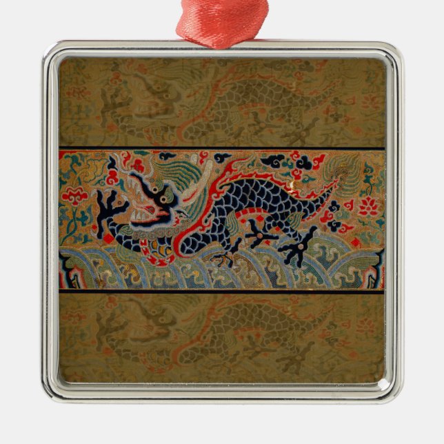Ornement En Métal Symbole dragon chinois Antique asiatique (Devant)