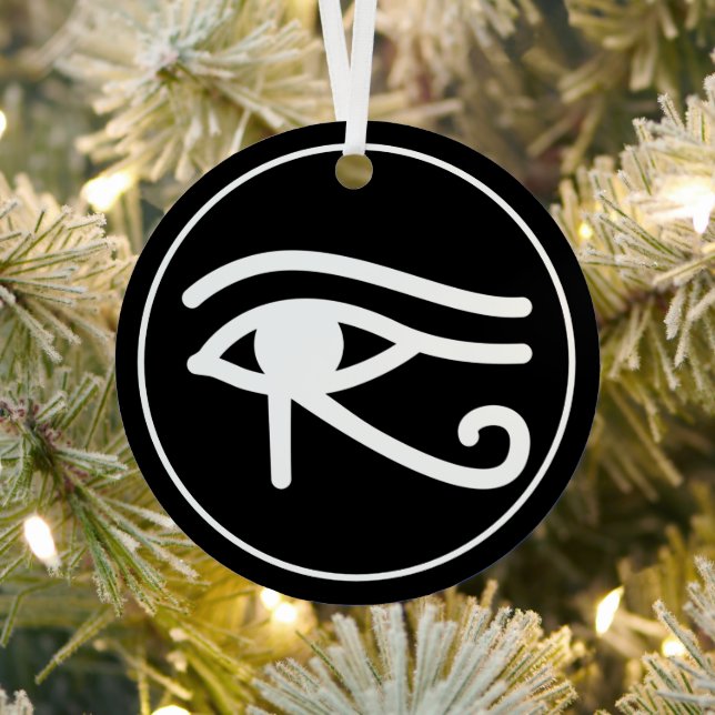 Ornement En Métal Symbole égyptien de l'oeil de Horus (Insitu)