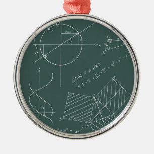 Ornement En Métal Tableau noir de maths