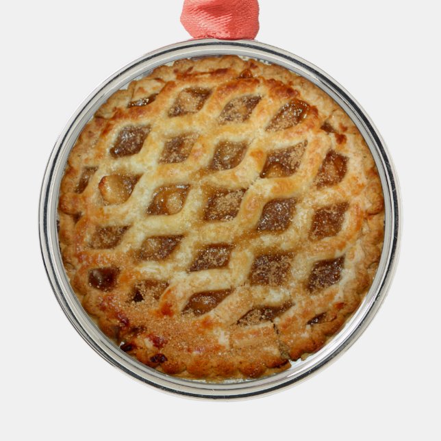Ornement En Métal Tarte à la pomme fraîche (Devant)