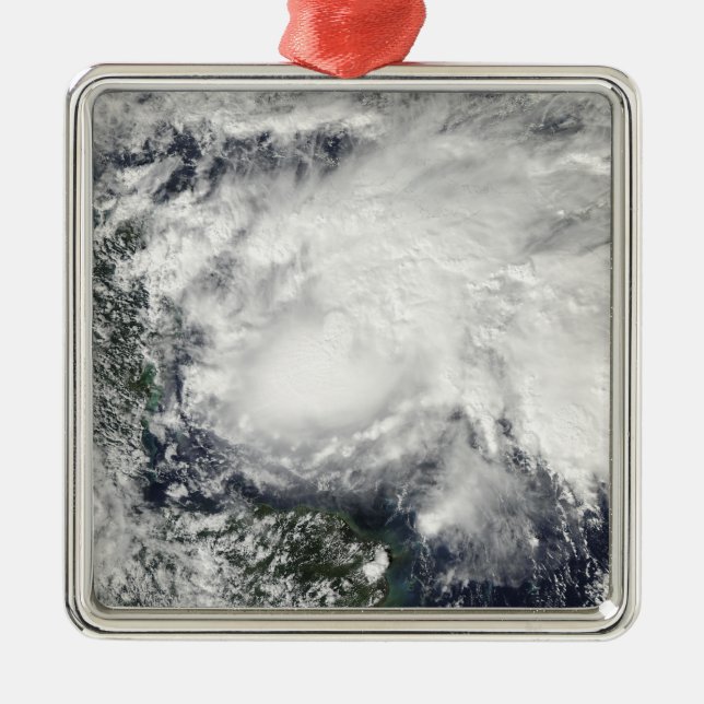 Ornement En Métal Tempête tropicale Ida dans la mer des Caraïbes (Devant)