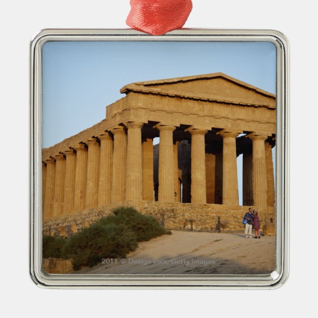 Ornement En Métal Temple grec (Devant)