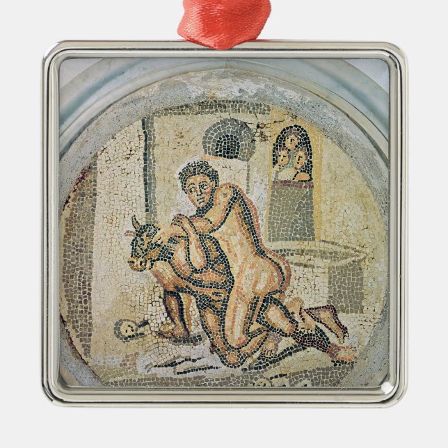 Ornement En Métal Theseus luttant avec le Minotaur (Devant)
