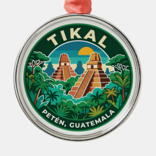 Ornement En Métal Tikal Guatemala
