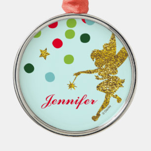 Ornement En Métal Tinker Bell  Christmas Sparkle Ajouter Votre Nom