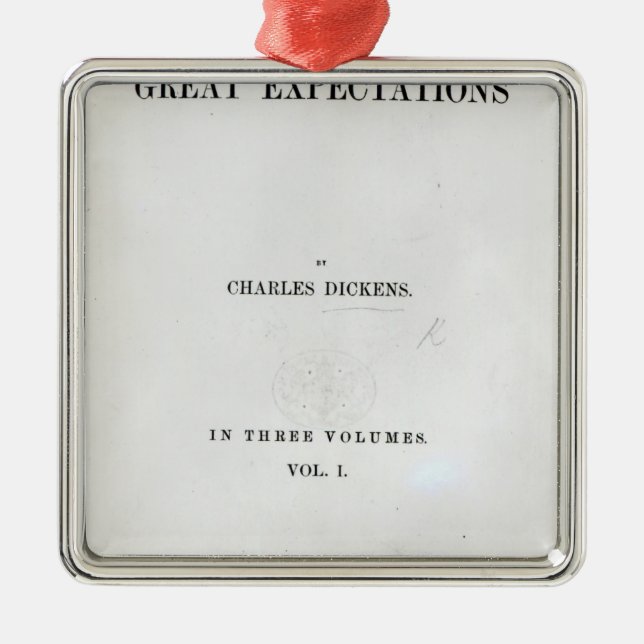 Ornement En Métal Titlepage aux grandes expectatives par Charles (Devant)