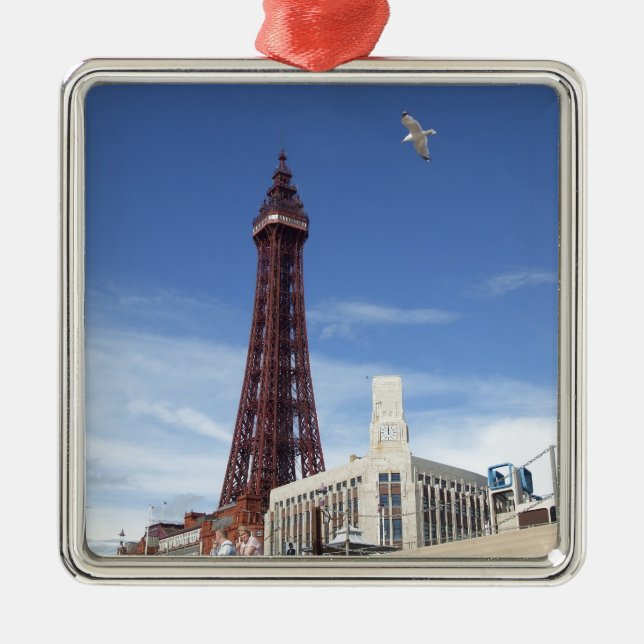 Ornement En Métal Tour de Blackpool (Devant)