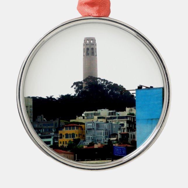 Ornement En Métal Tour de Coit (Devant)