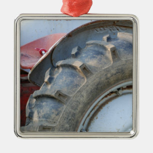 Ornement En Métal tracteur antique