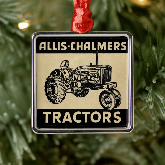 Ornement En Métal Tracteur vintage (Arbre)