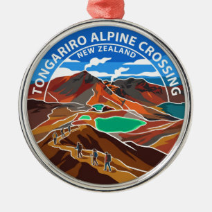 Ornement En Métal Traversée alpine de Tongariro Nouvelle-Zélande