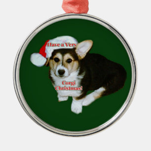 Ornement En Métal Très chiot Prem de Gimli de Noël de corgi. Ornam