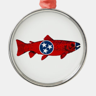 Ornement En Métal Truite de la Tennessee