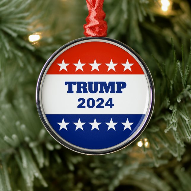 Ornement En Métal Trump 2024 Noël (Arbre)