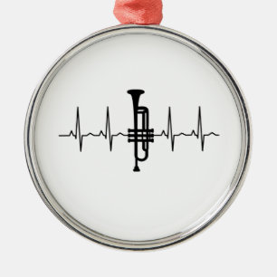 Ornement En Métal Trumpet Hearbeat