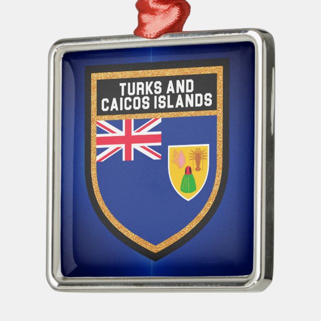 Ornement En Métal Turcs et drapeau de la Caïques (Gauche)