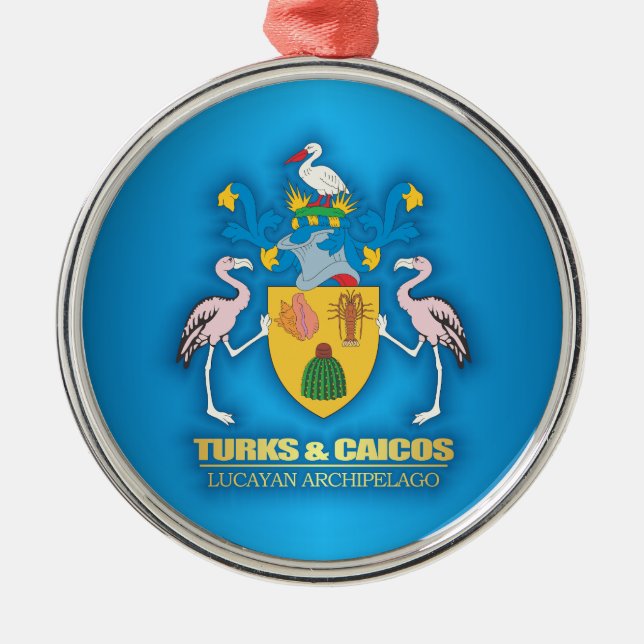 Ornement En Métal Turks & Caicos COA (Devant)