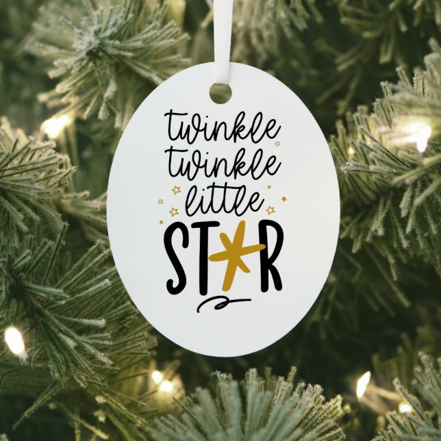 Ornement En Métal Twinkle Twinkle Little Star Doodle (Insitu)
