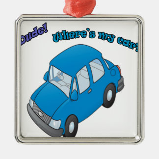 Ornement En Métal Type ! Où est ma voiture ?