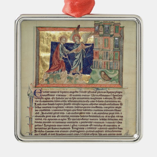 Ornement En Métal Un ange montrant nouveau Jérusalem (Devant)