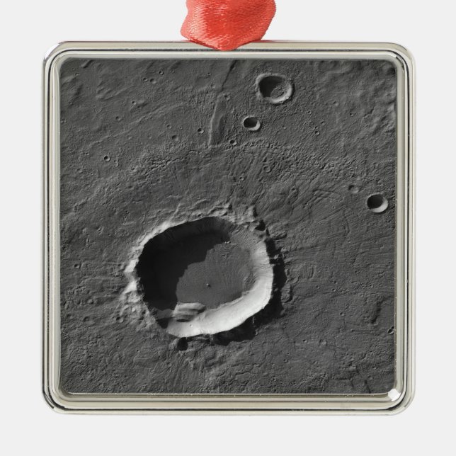 Ornement En Métal Un cratère sur Mars (Devant)