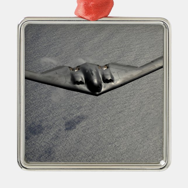 Ornement En Métal Un Esprit B-2 survole l'océan Pacifique (Devant)