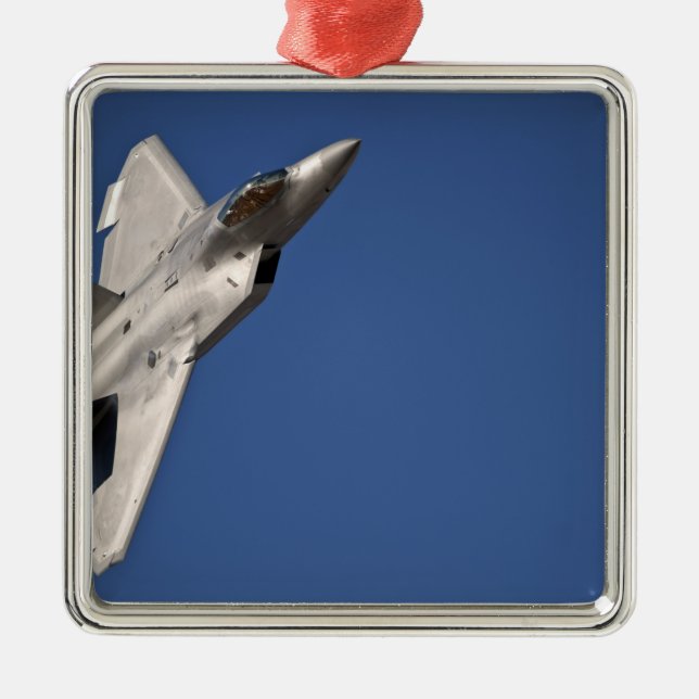 Ornement En Métal Un F-22 Raptor (Devant)