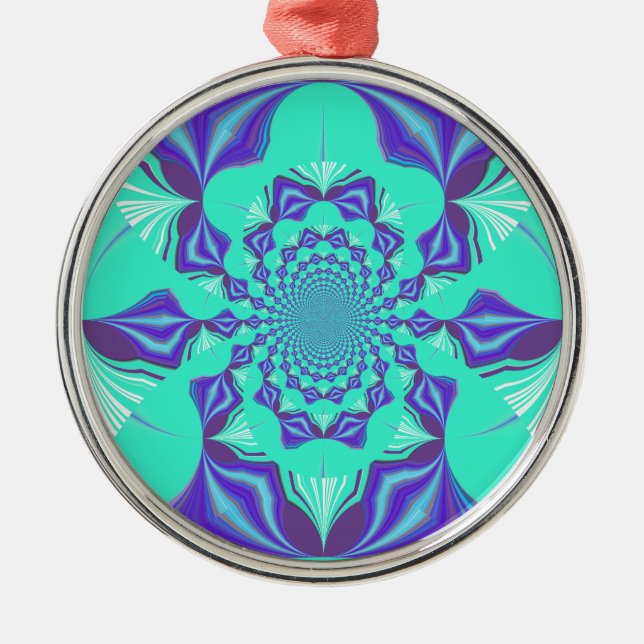 Ornement En Métal Un mélange de kaléidoscope et d'art mandala ! (Devant)