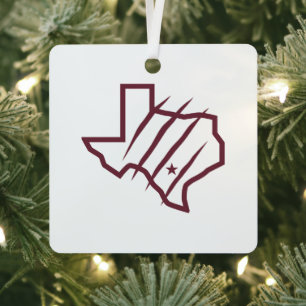 Ornement En Métal Université Texas A&M de San Antonio   Logo d'état