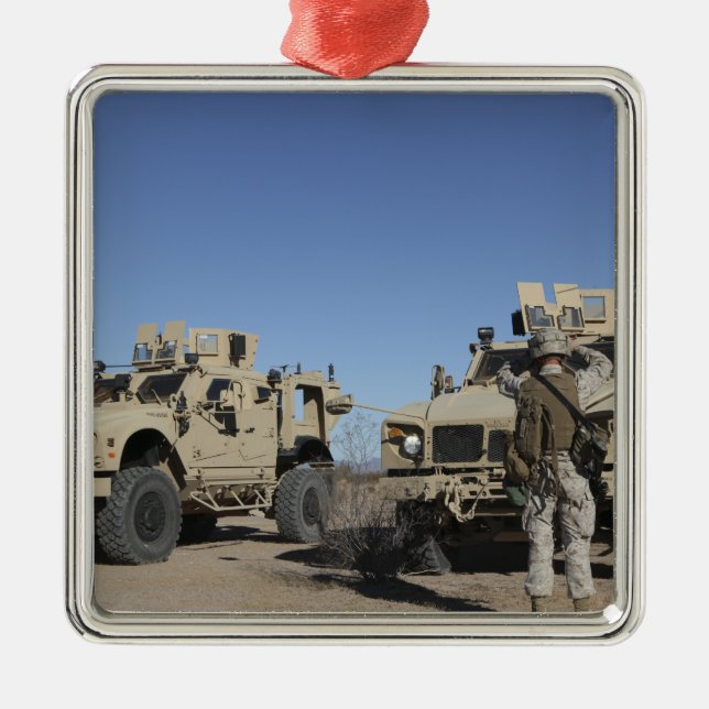 Ornement En Métal US Marines (Devant)