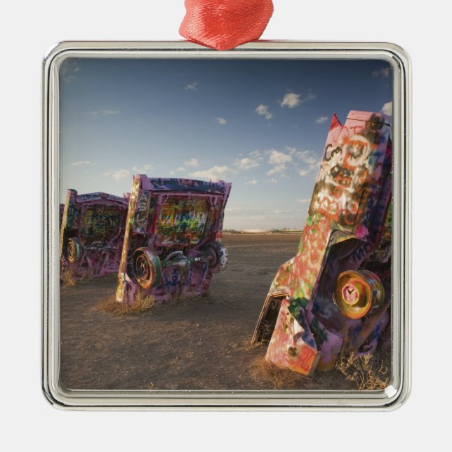 Ornement En Métal USA, TEXAS, Panhandle Area, Amarillo : Cadillac 2 (Devant)