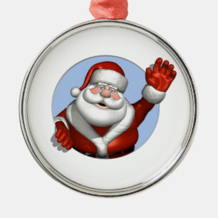 Ornement En Métal Vague Père Noël