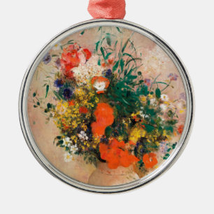 Ornement En Métal Vase des fleurs de Redon Post-impressionniste